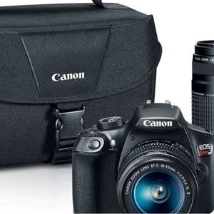 Canon EOS Rebel T6 Digital SLR with EF-S 18-55mm and EF 75-300mm Zoom Lenses